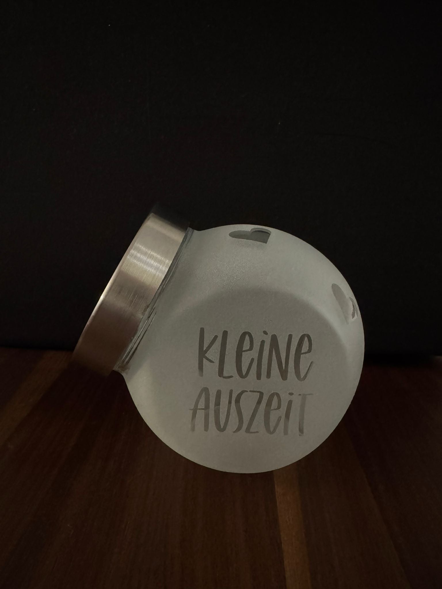 Aufbewahrungsglas kleine Auszeit