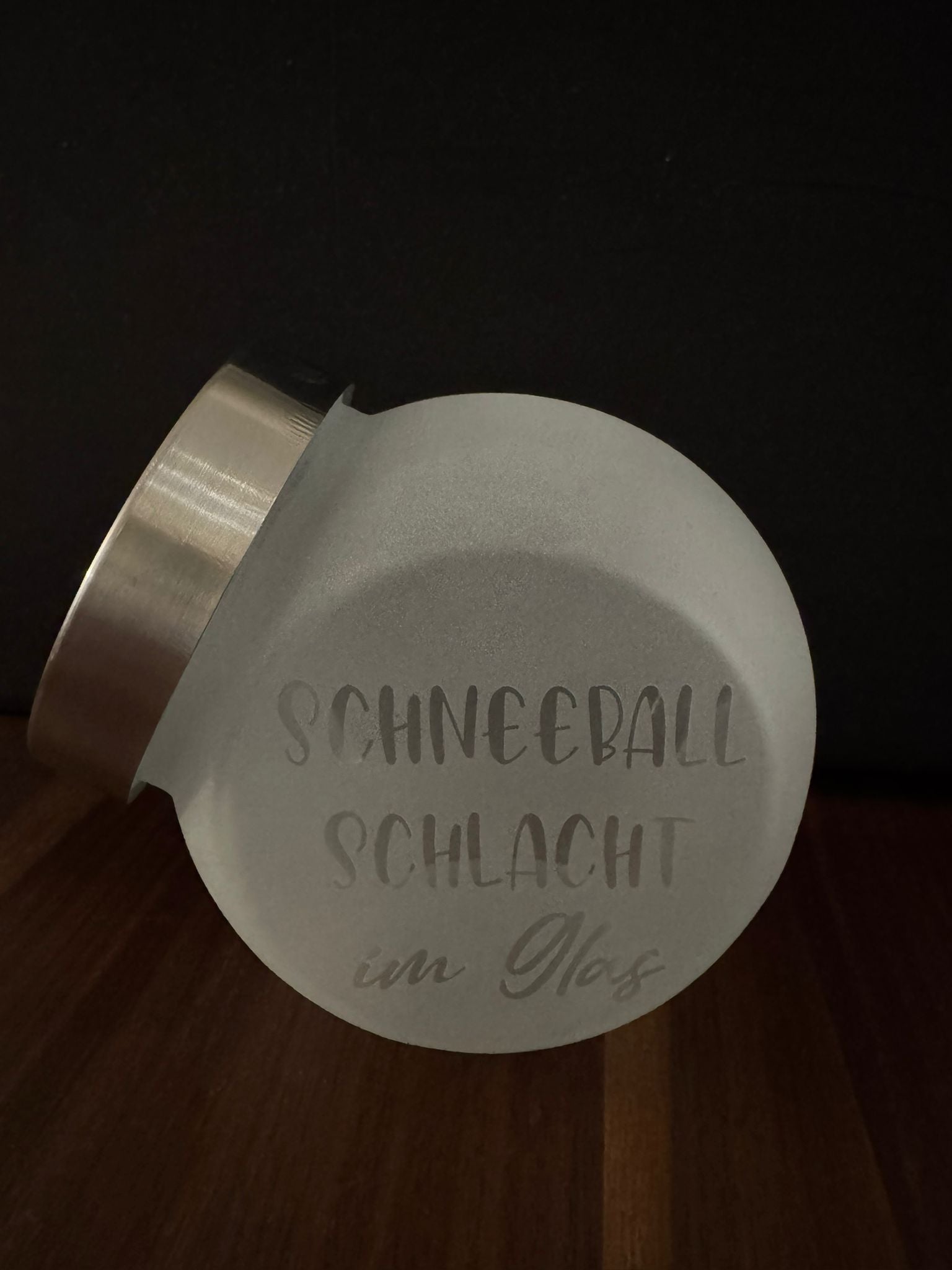 Aufbewahrungsglas Schneeballschlacht im Glas