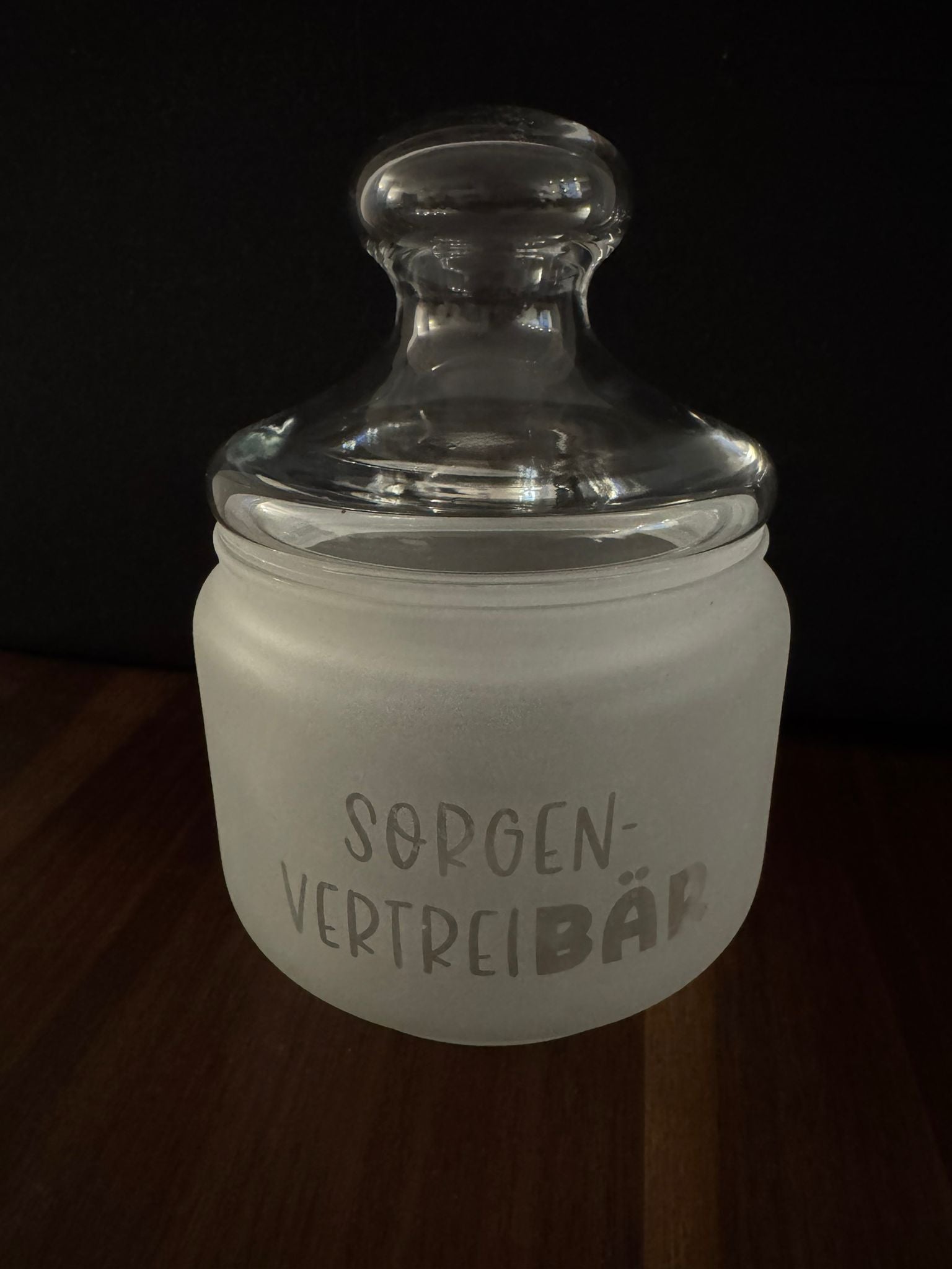 Aufbewahrungsglas SorgenvertreiBÄR